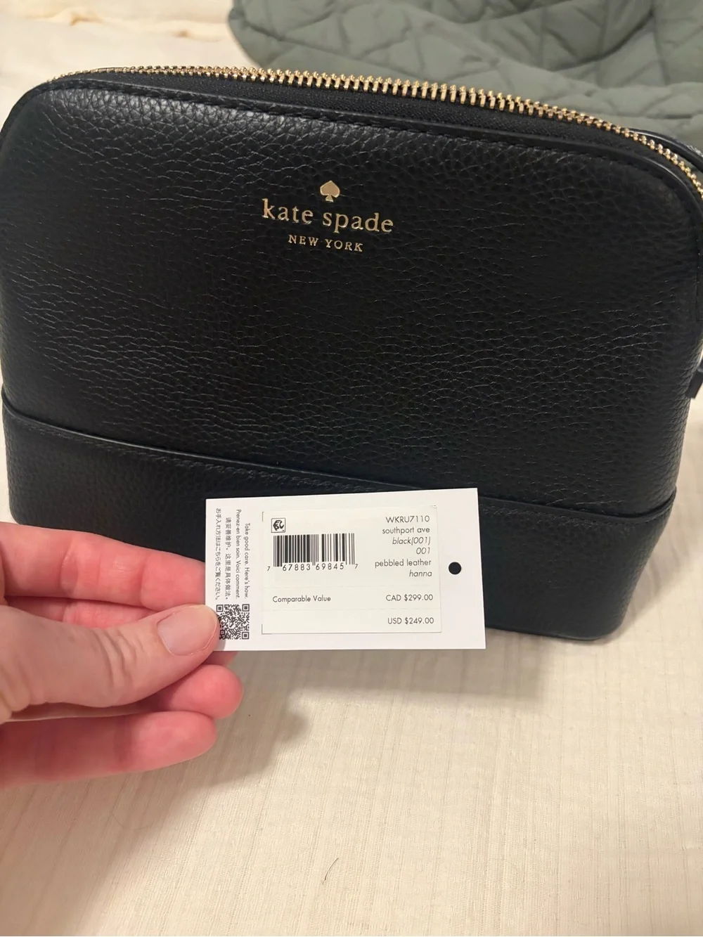 kate spade Black Dome Crossbody Bag